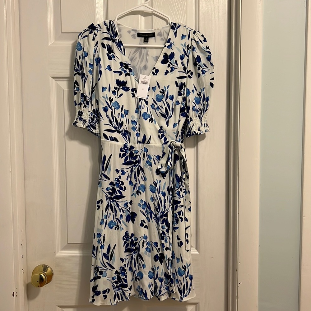 Floral wrap dress